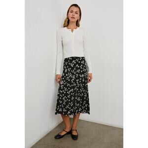 Rails Rosetta Midi Skirt in Noir Floral Pattern L